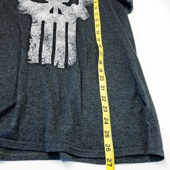 The Punisher Marvel Graphic T-Shirt Dark Gray MAD Engine Sz M - Picture 7 of 7